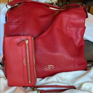 Coach Hobo bag and wristlet